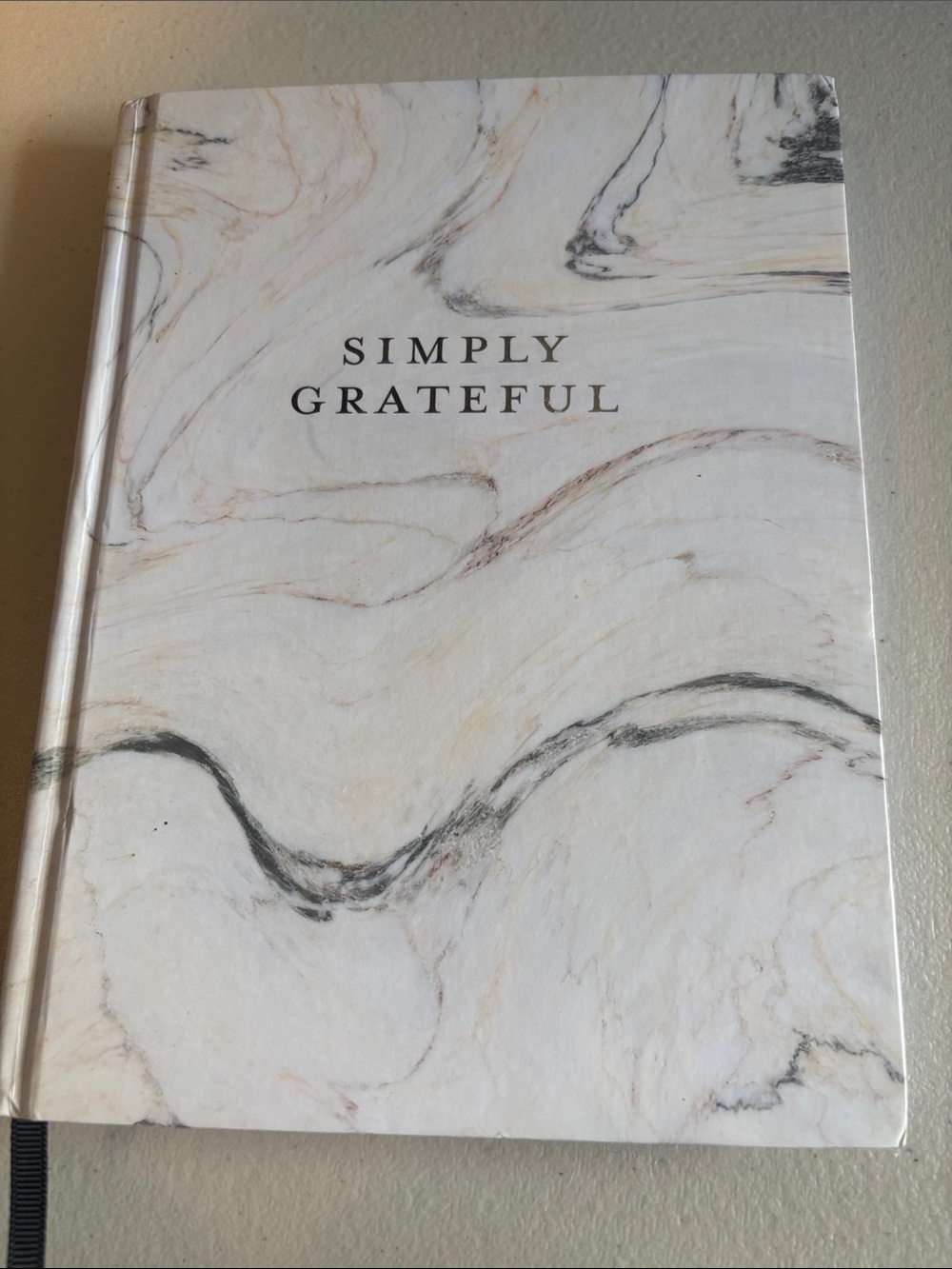 NWOT Gartner Studios Simply Grateful Guided Daily Reflection Journal Marble Grey